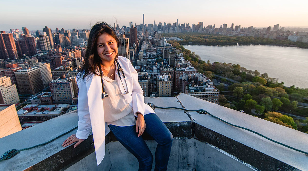 Denisse Rojas, a fourth-year medical student at Icahn School of Medicine at Mount Sinai, volunteers with undocumented immigrant communities who have been hit hard by the pandemic, even as her own status as a DACA recipient keeps her future uncertain