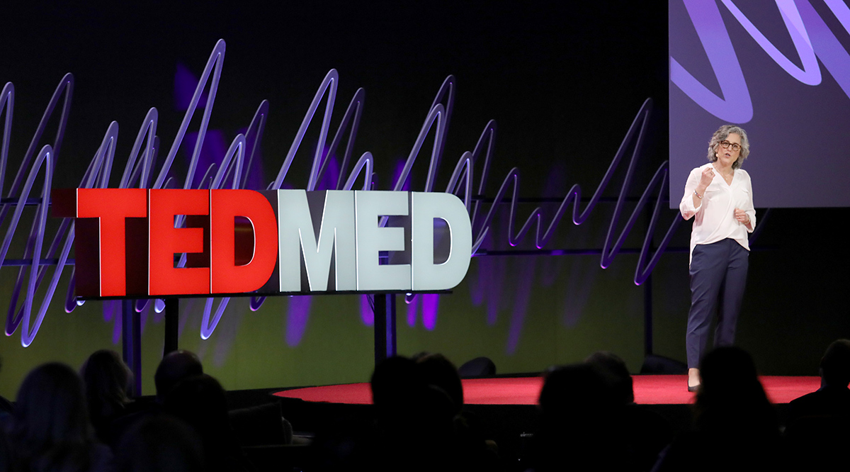 Louise Aronson, MD, MFA, speaks at a 2020 TEDMED talk about embracing elderhood as a significant stage of life.