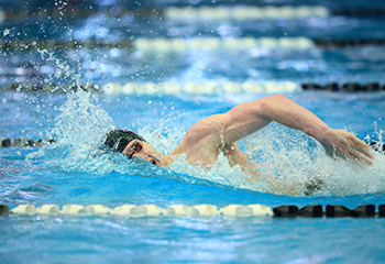 Derek Maas swimming at the Olympics
