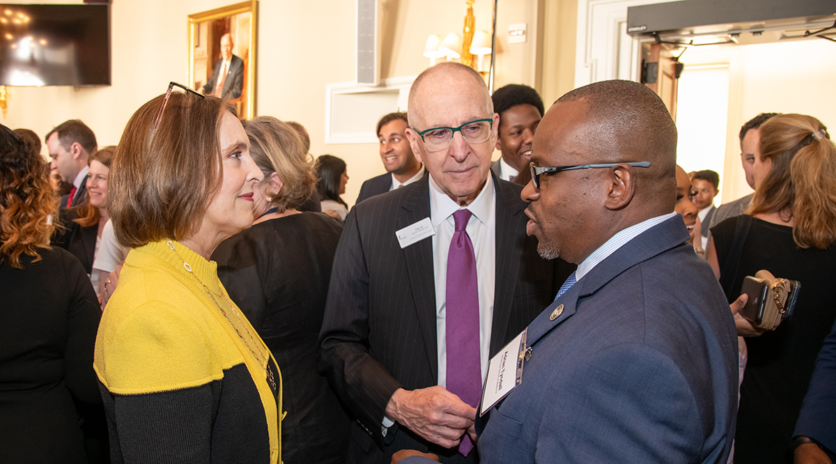 (L-R): Congresswoman Kathy Castor (D-Fla.), AAMC President, CEO David Skorton, MD, and Morehouse School of Medicine Dean J. Adrian Tyndall, MD, MPH, FACEP