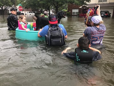 Pediatricians from Baylor College of Medicine helped with rescue efforts after Hurricane Harvey.