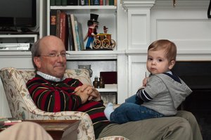 Dr. McKinney with his grandson.