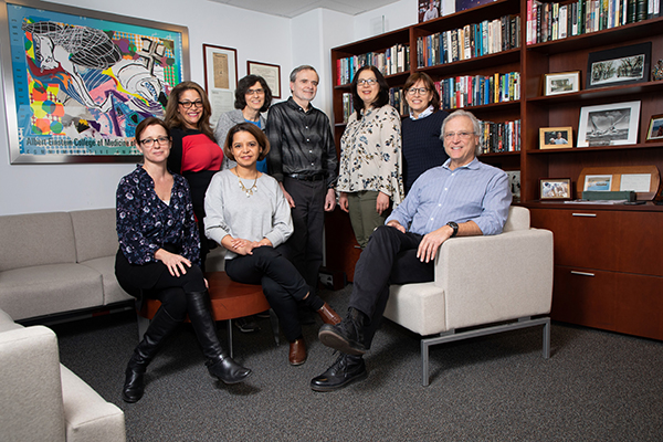 Seated, from left: Deirdre Branley, Jeneffer Lee, Gordon Earle. Standing, from left: Marie Kurtz, Lorene Tapellini, Larry Katzenstein, Tatyana Harris, Sue Byrne.