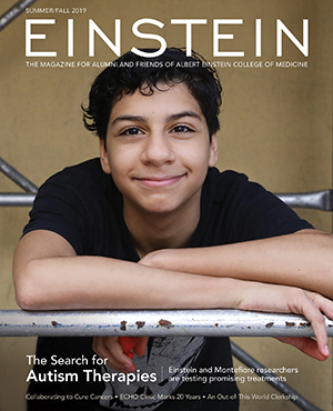 “The Search for Autism Therapies” cover story in Einstein magazine