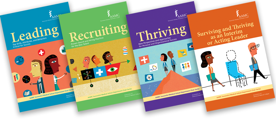 Publication covers for Leading, Recruiting, and Surviving and Thriving as an Interim or Acting Leader.